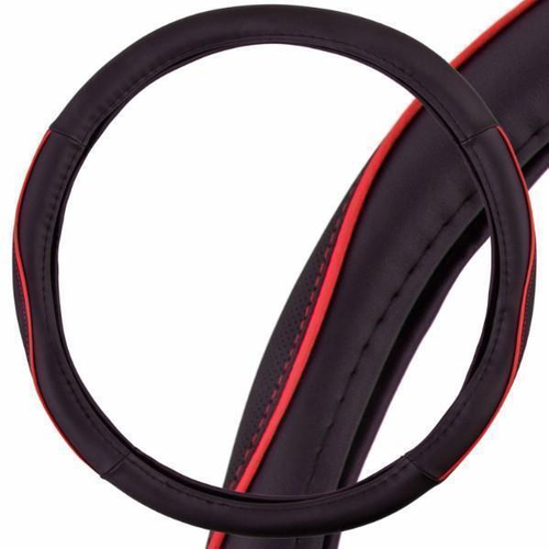 Оплетка руля M Skyway Eco Combo 7 экокожа черно-красная