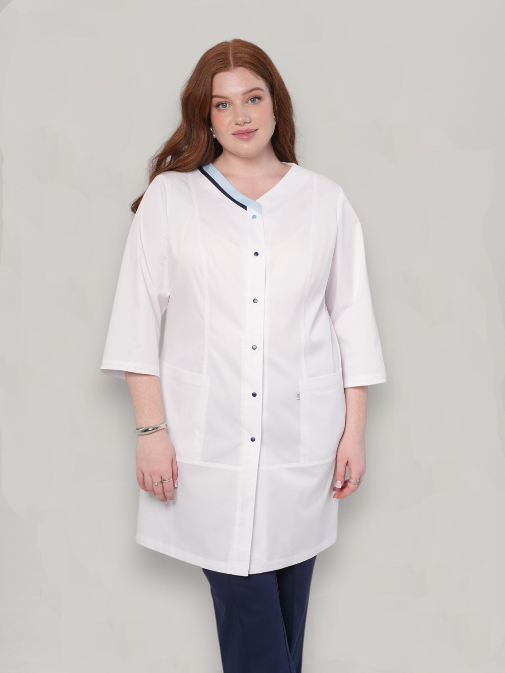 Блуза медицинская женская | Бл-346/2 ак 3/4 статус NEO
