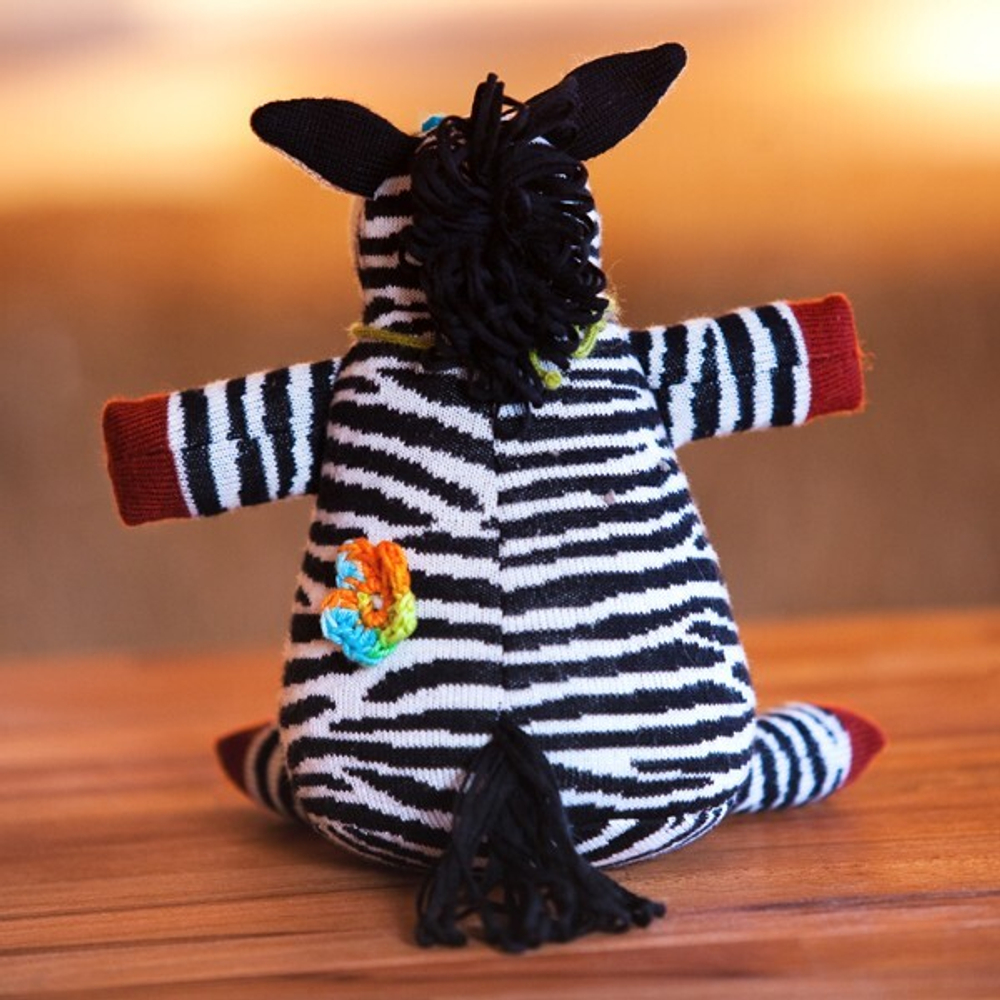 Вязаная кукла Зебра Жорик, Фрея