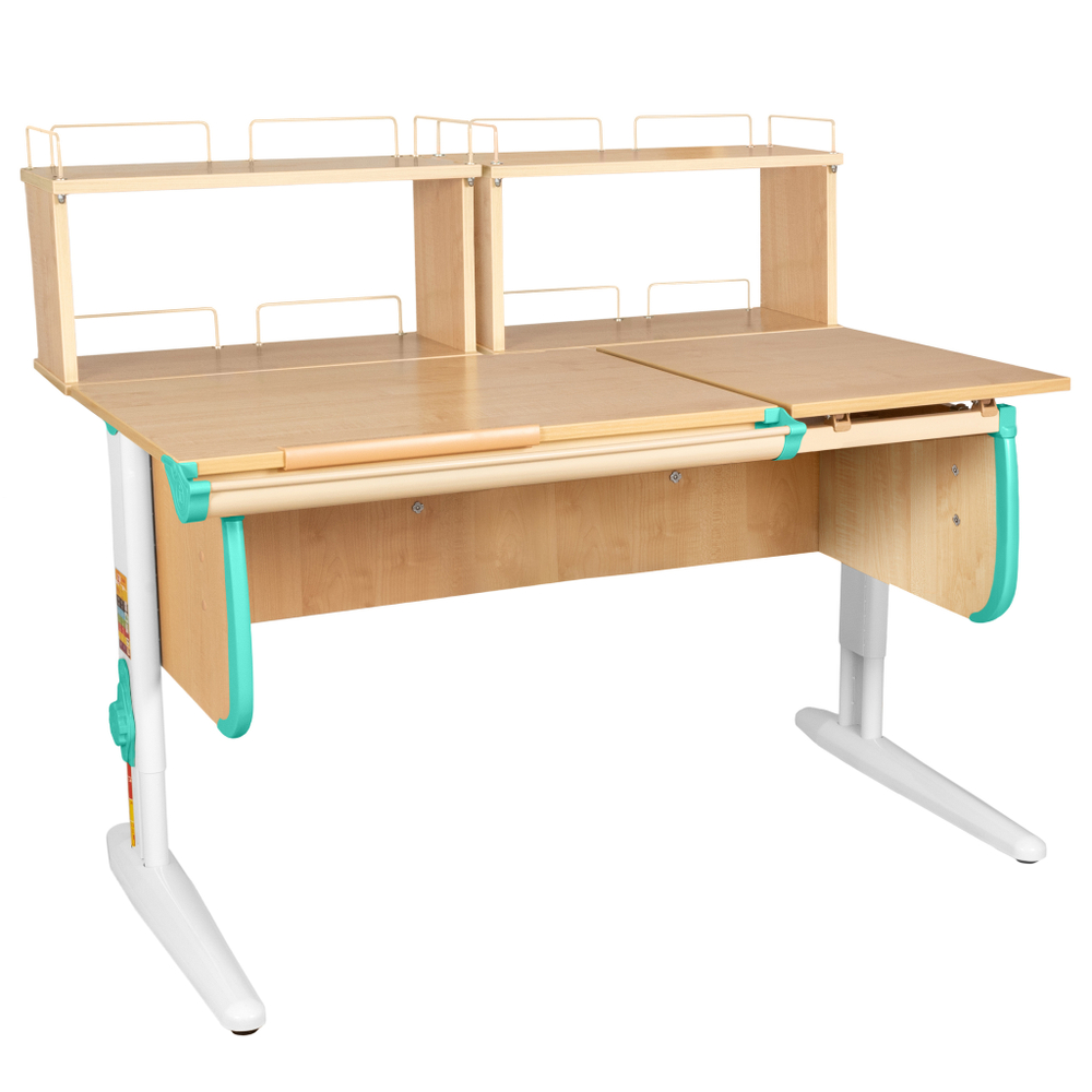 Растущая парта Дэми СУТ 25 с задними полками СУТ.15.240 (1200×880 мм)