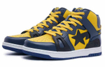 A Bathing Ape Logo Patch Leather Sneakers