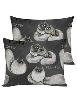 Постельное белье поплин Сказка "Fluffy" семейное Наволочка 50х70 см 2 шт Простынь на резинке 160x200 см Пододеяльник 145x215 см 2шт