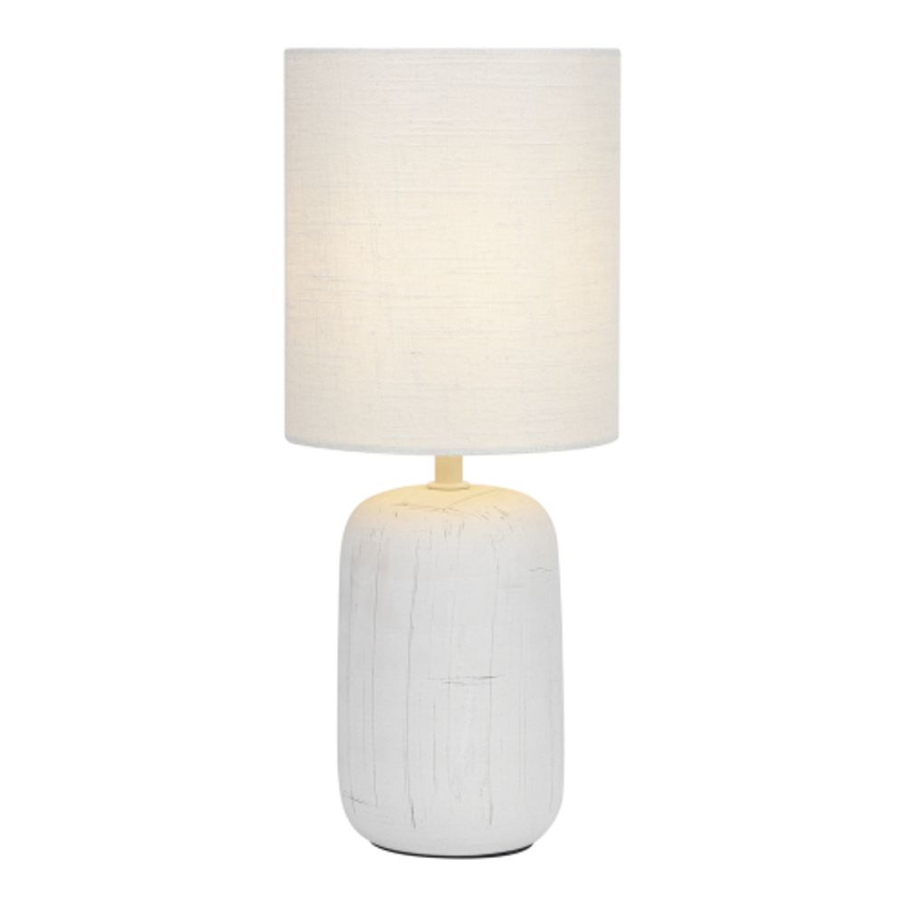 Настольная лампа Rivoli   7041-501 1 * Е14 40 Вт керамика белая с абажуром