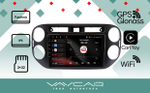 Магнитола для Volkswagen Tiguan 2011-2016 (рамка черная, прямоуг. кнопка) - Vaycar VA81-0489 на Android 13, 8-ядер, 2Гб-32Гб, 4G SIM-слот