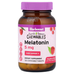 Bluebonnet Nutrition, Жевательные конфеты EarthSweet, мелатонин, натуральный малиновый вкус, 5 мг, 120 жевательных таблеток