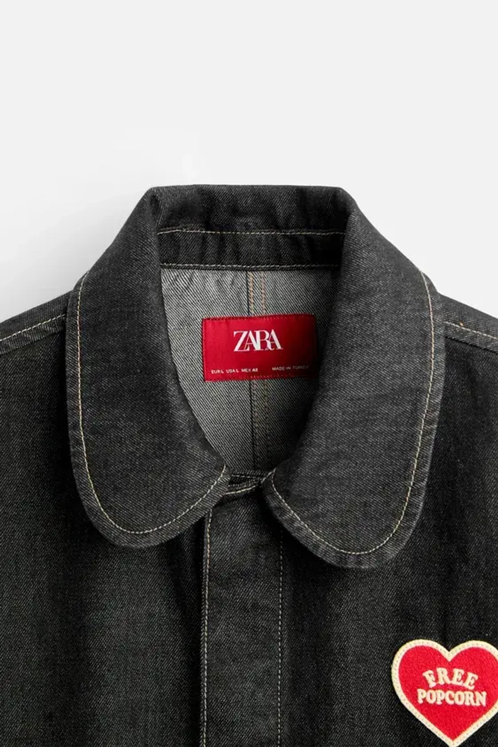 ZARA Х HARRY LAMBERT ДЖИНСОВАЯ КУРТКА, СИНИЙ