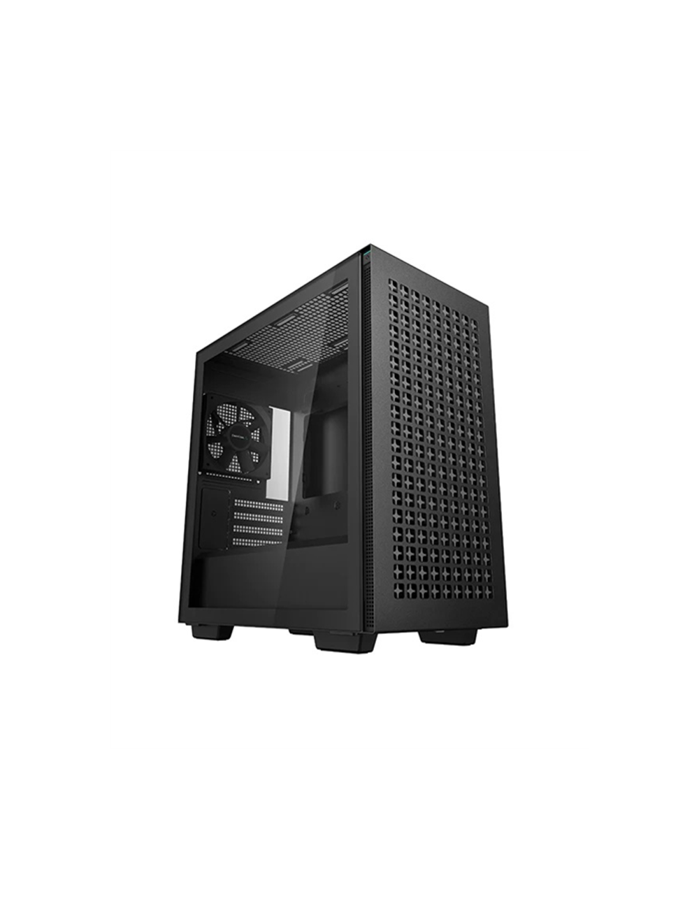 Корпус Deepcool CH370 без БП, боковое окно (закаленное стекло), черный, mATX