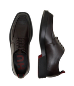 Кожаные дерби iker_derb_ltap HUGO - коричневый(50517189)