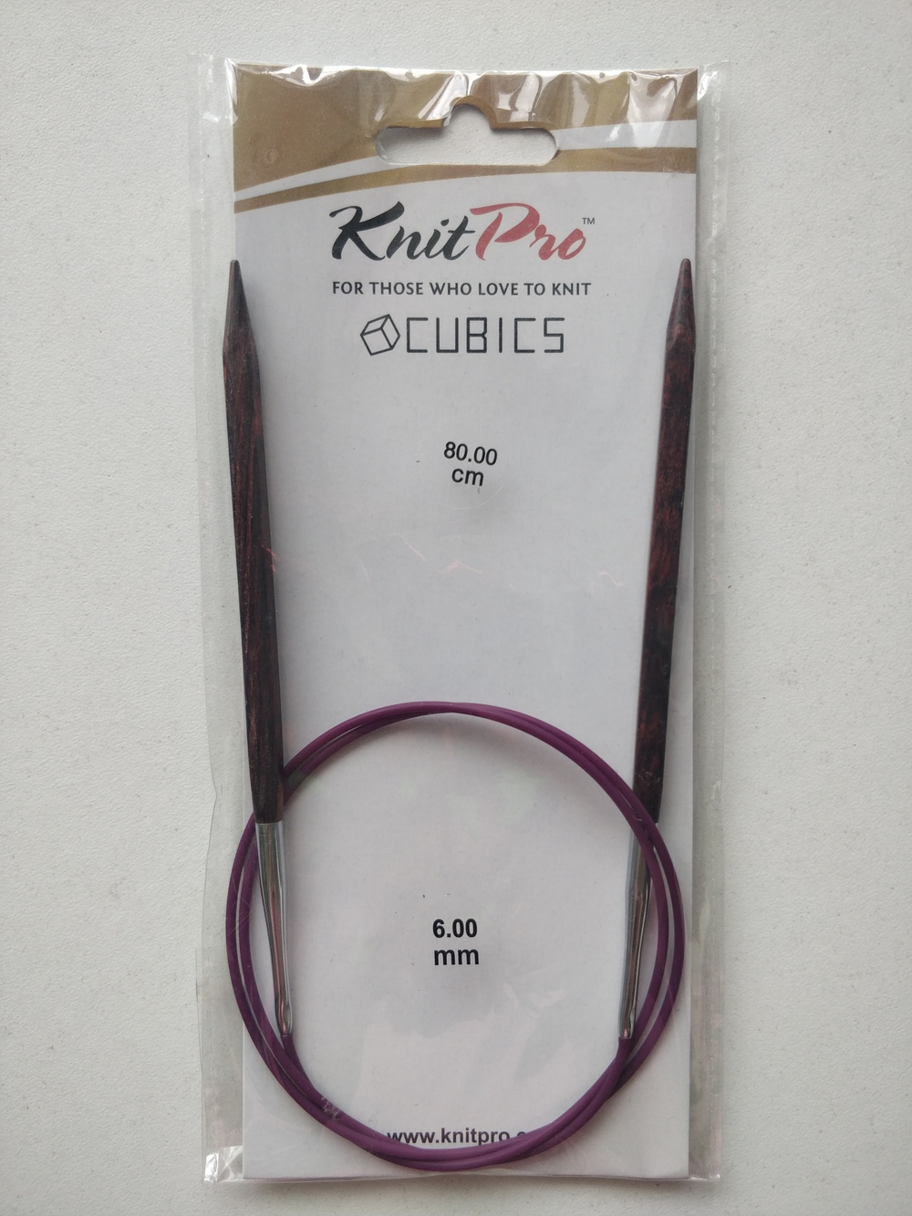 Спицы круговые Knit Pro cubics, размеры в ассортименте