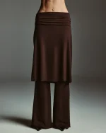 Юбка-брюки коричневые