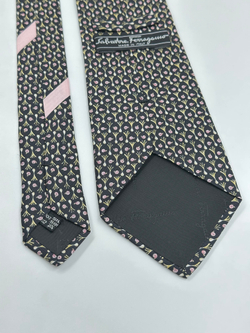 Галстук чёрный «Лук» Salvatore Ferragamo