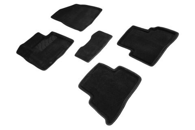 Коврики 3D Ворс чёрные для Kia Sportage lV рестайлинг 2018-21 Seintex 96364