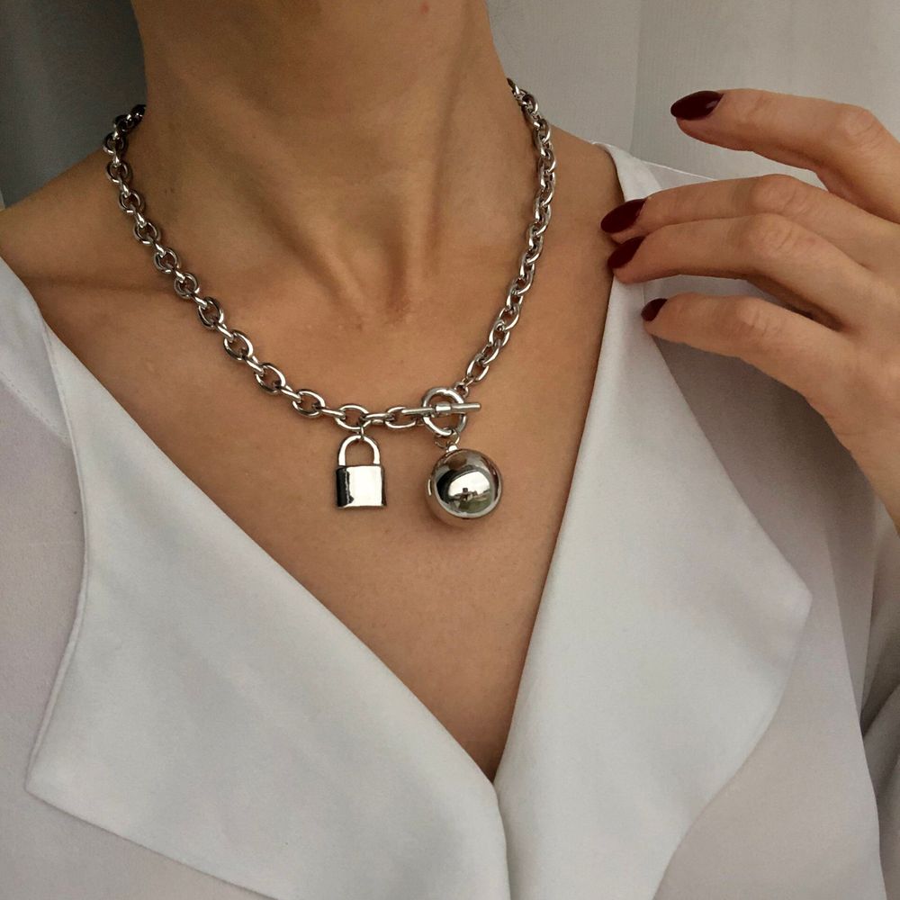 цепь с шариком и замком цепь с шариком и замком