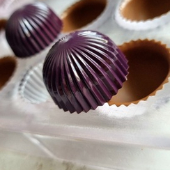 870 | Форма для шоколадных конфет "Купол фигурный" (275*175мм)