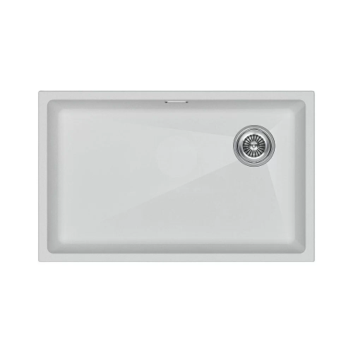 Кухонная мойка Paulmark LUMI 74UNI-SKEW LU74SK-WH белый