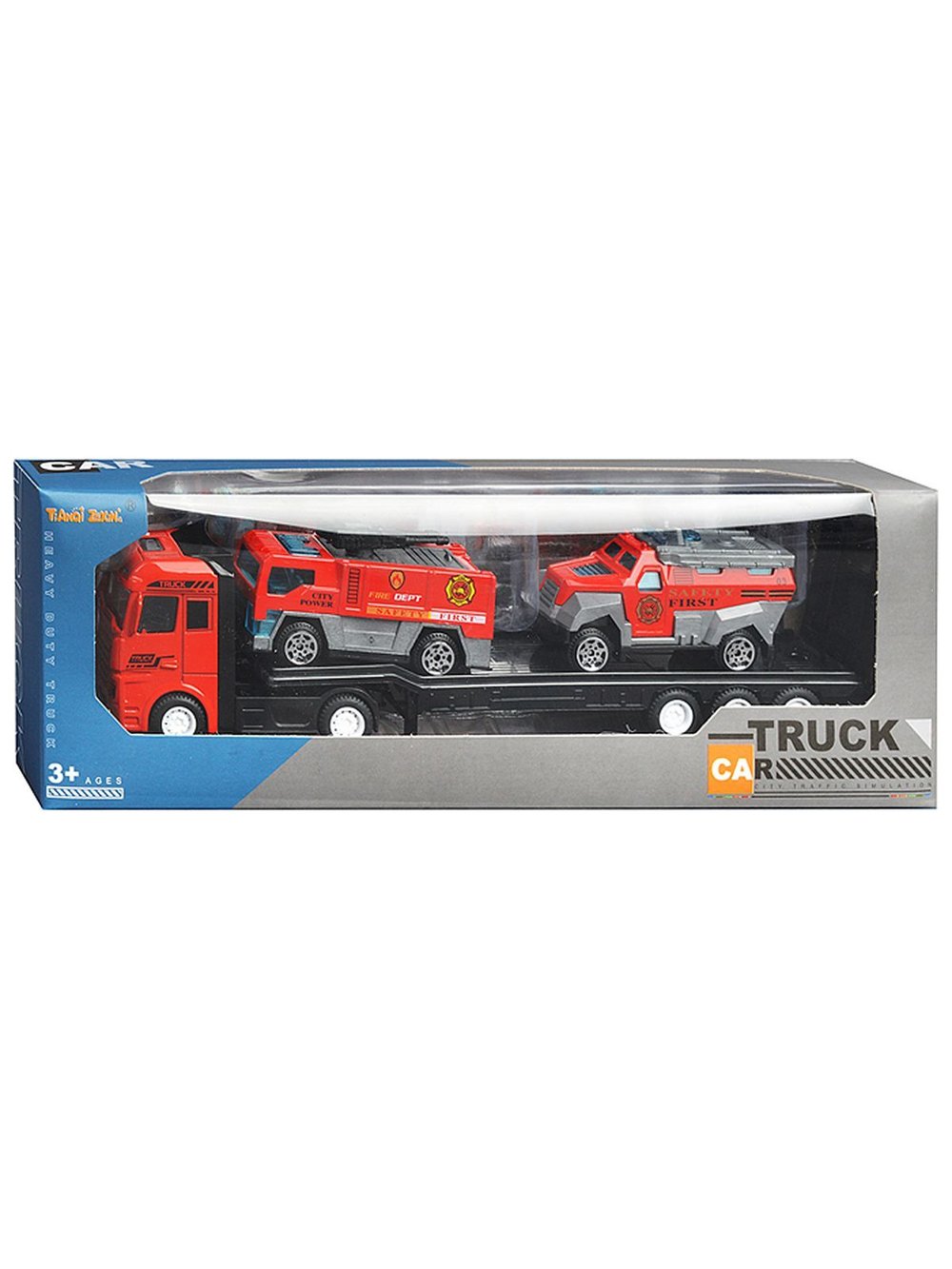 Набор детский Автовоз и 2 машинки Спасатели (TQ66B-6)