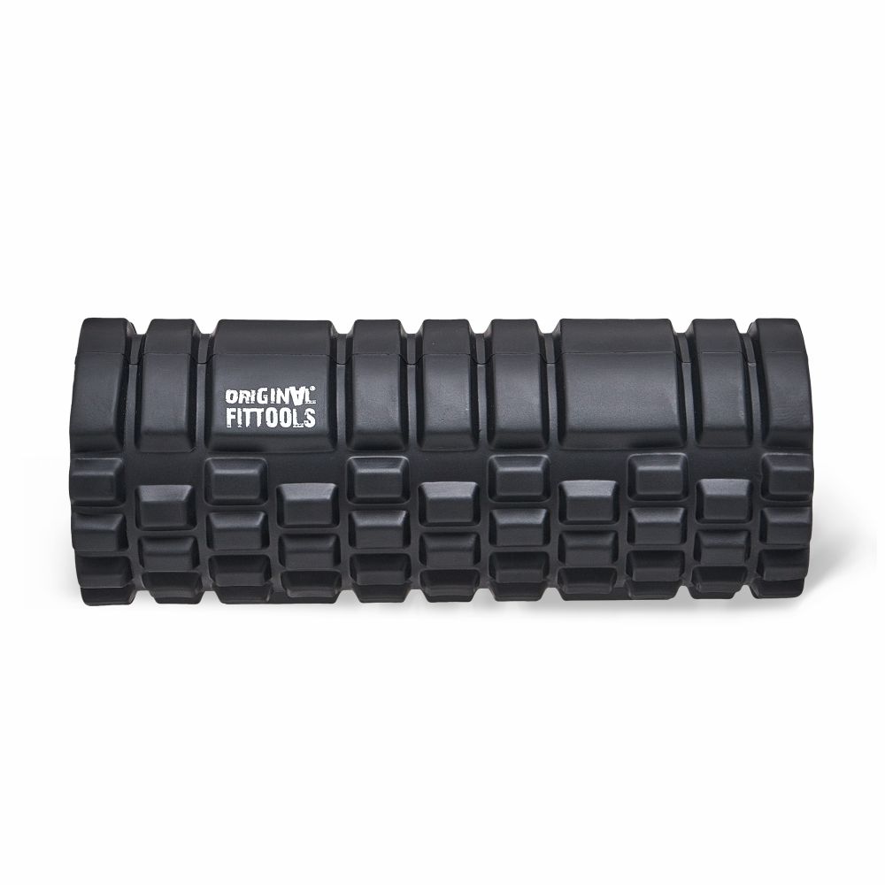 Цилиндр массажный 33 x 14 см черный двойной