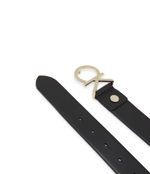 кожаный ремень logo Calvin Klein - черный(K60K602141)