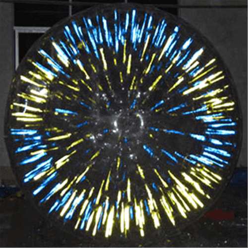 Светящийся зорб "Вселенная" ТПУ, усиленные сиденья, диаметр 3 м