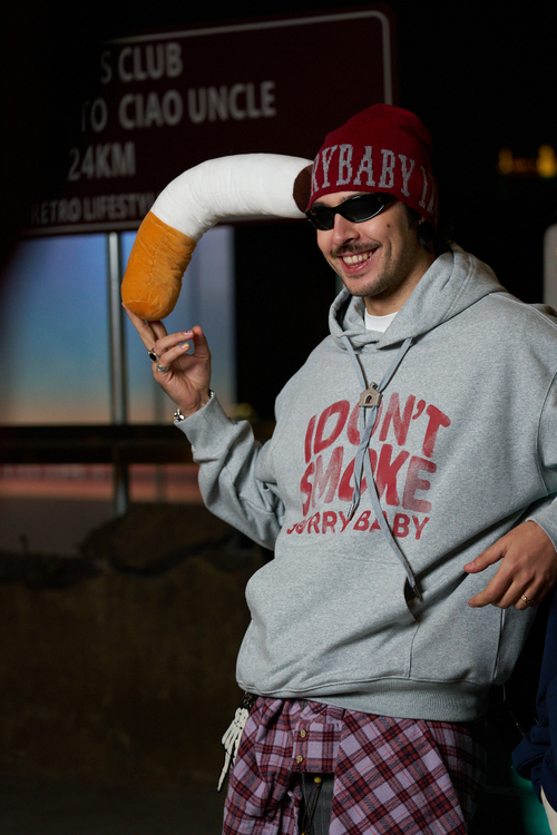 Худи DONSMOKE "Shabby Logo" Loose fit Hoodie