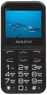 Сотовый телефон Maxvi B231ds Black