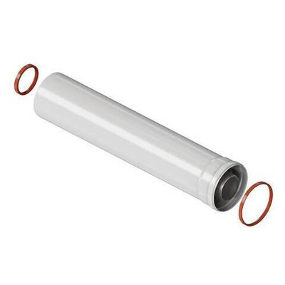 Труба для коаксиального дымохода ROMMER D60/100 мм, длина 1500 мм (для конвекционных котлов)