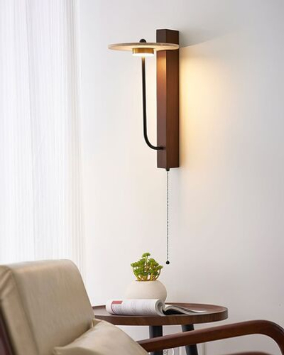 Бра со встроенным выключателем из натурального травертина