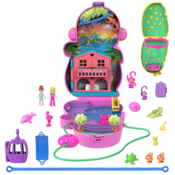 Polly Pocket - Обезьянка Компактная сумка Расширяемый игровой набор HWP04 / артикул   GKJ63 HWP04  / GTIN 194735218004