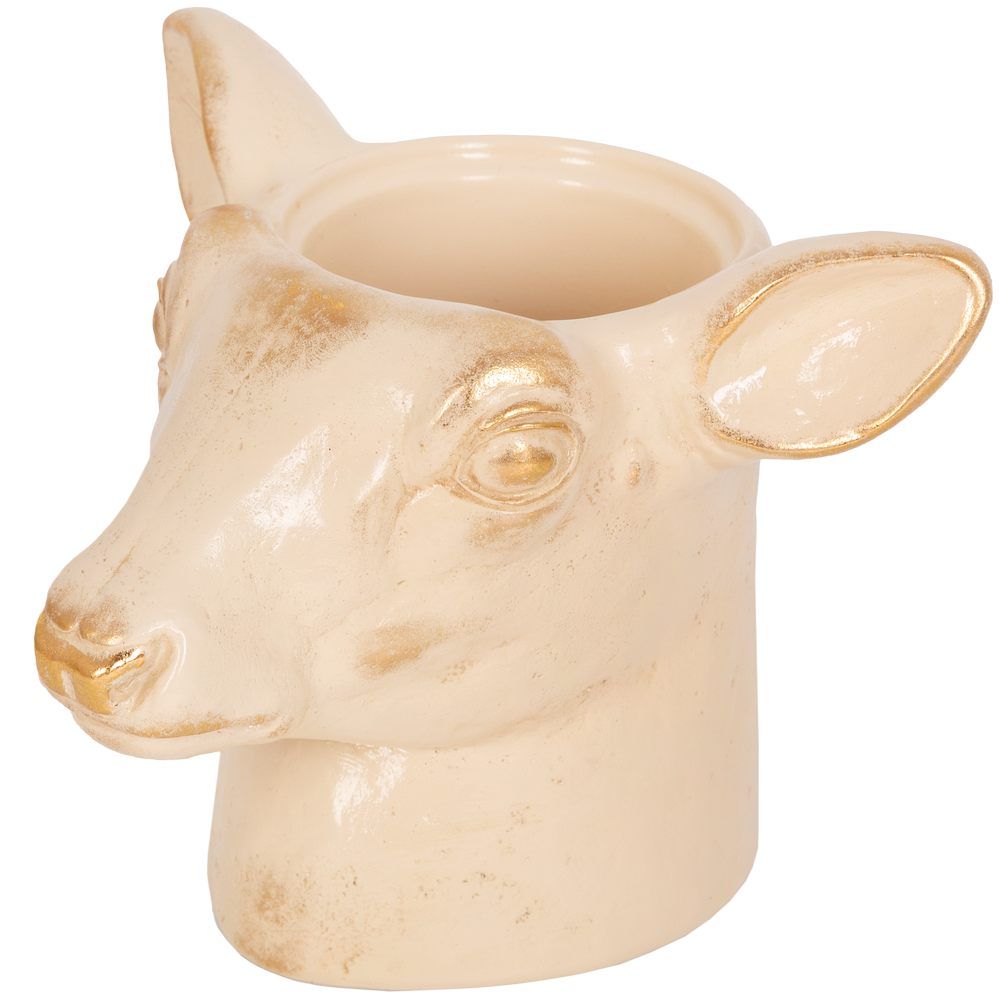 Статуэтка кашпо Олень Эклер Айвори