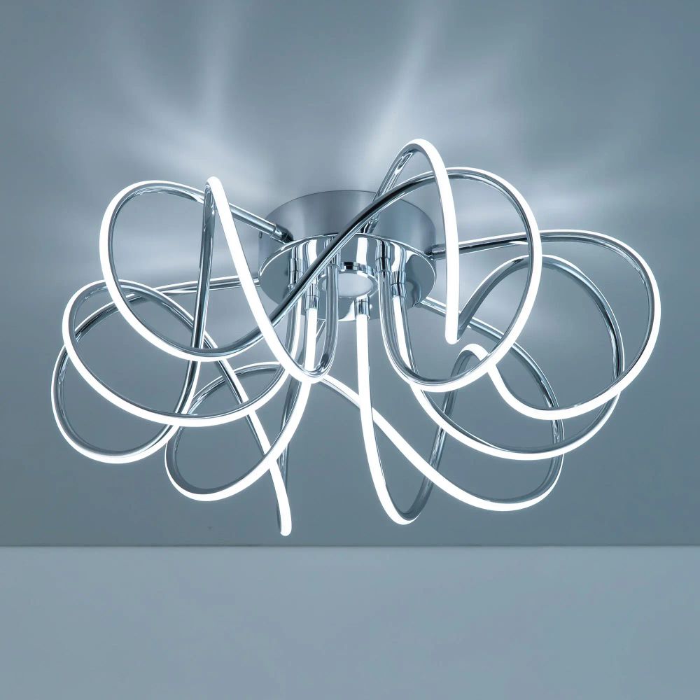 Citilux Мишель CL229161 RGB Люстра светодиодная с пультом Хром