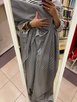 Блузочно-плательный мерсеризованный поплин (100%хлопок, Бело-черная клетка виши, 150, 140 гр/м2)