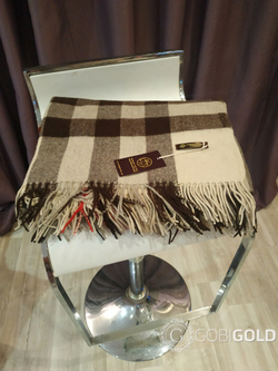 Плед из 100% шерсти ягненка 150x200 см. (MONGOLTEXTILE) - MT003