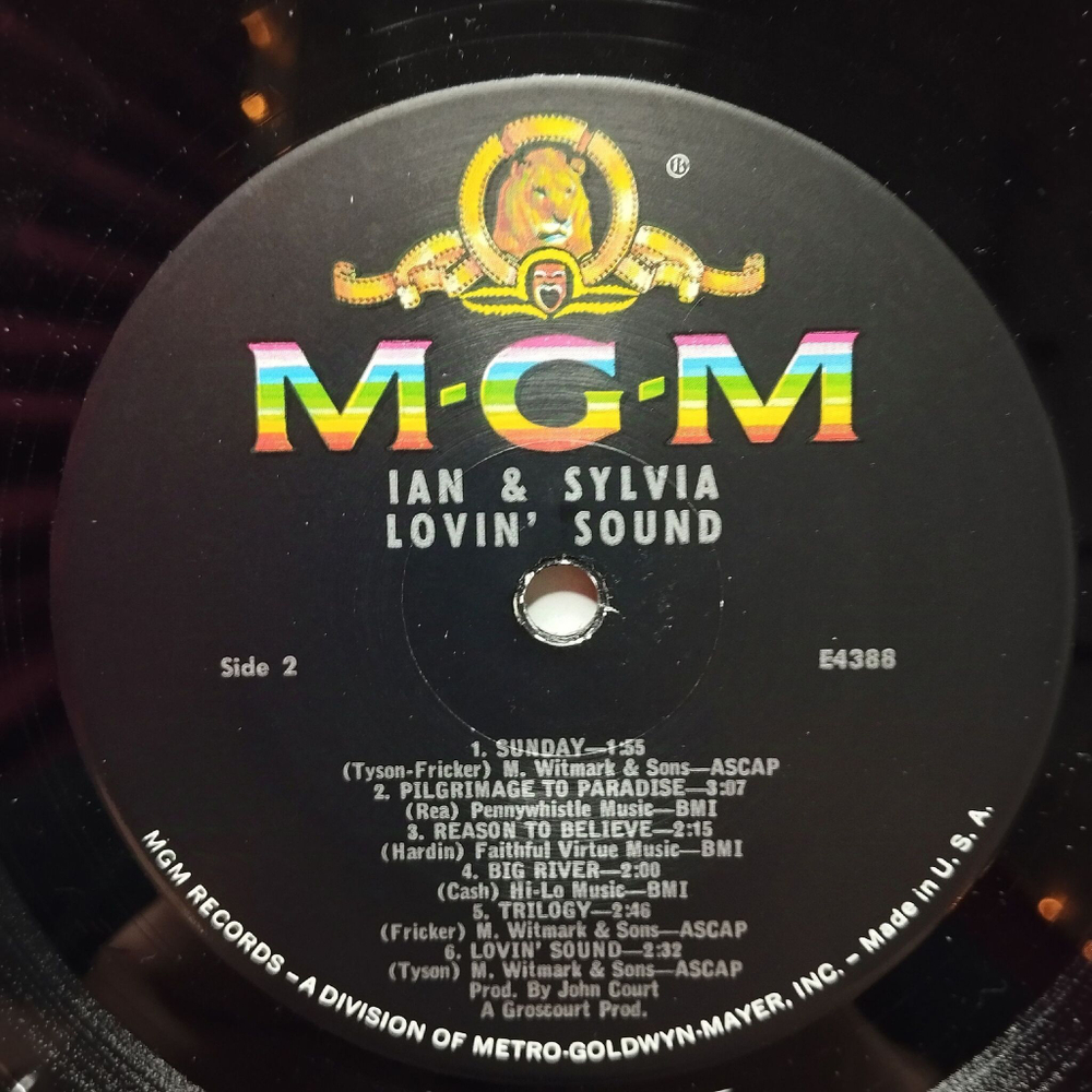 Винтажная виниловая пластинка LP Ian and Sylvia Lovin Sound (USA 1967)