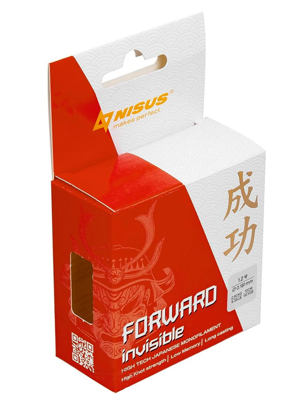 Леска для рыбалки Nisus FORWARD Invisible Nylon 0,496mm/100m (N-FI-0496-100)