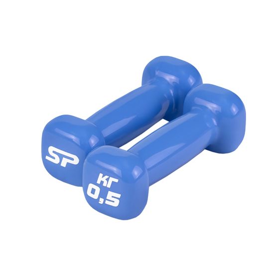 Гантели виниловые ESPADO 0,5 кг, голубой (пара)