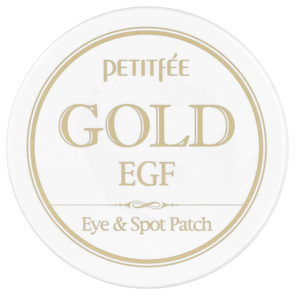 Petitfee, патч для глаз и точечного нанесения, с золотом и EGF, 60 патчей для глаз (1,1 г) и 30 патчей для точечного нанесения (0,6 г)
