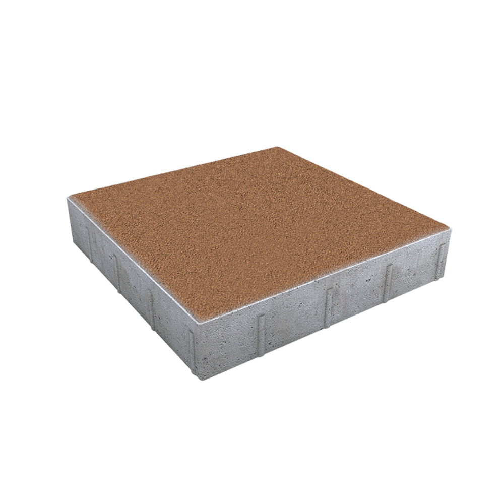 Тротуарная плитка КВАДРАТ 500х500 мм - Стандарт Оранжевый