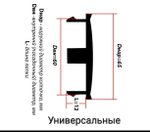 Колпачок ступицы декоративный 60 черный