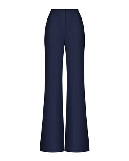 Брюки прямые из костюмной ткани