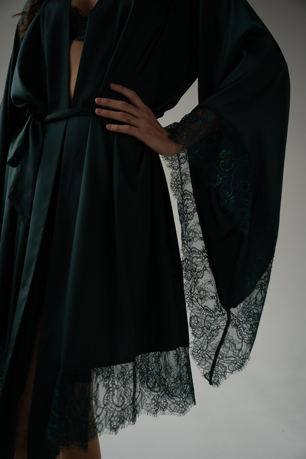 Халат-кимоно Emerald Изумрудный