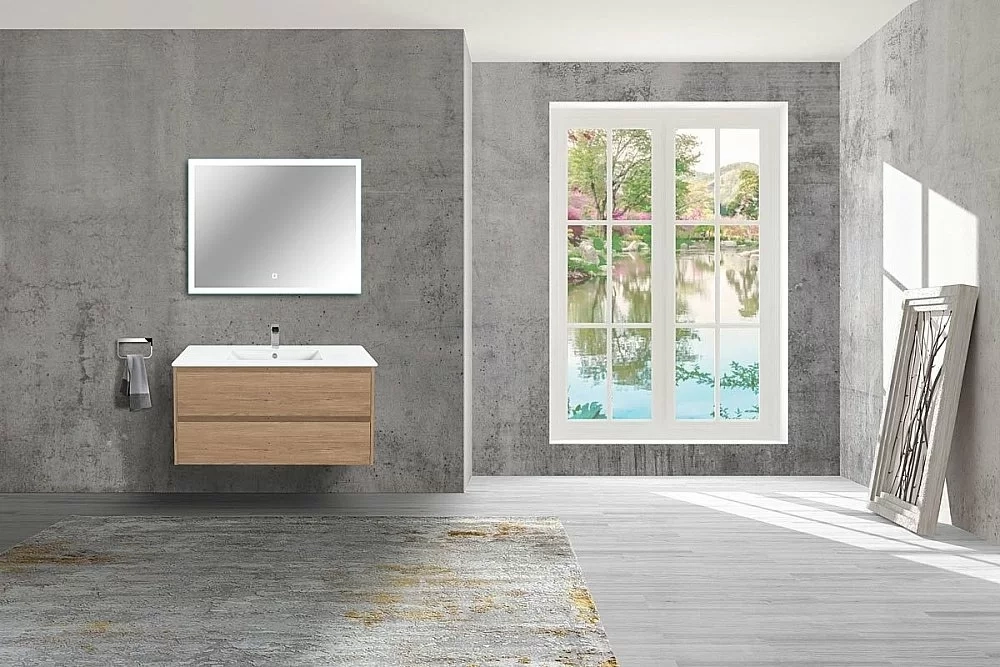 Тумба с раковиной Vincea Gio 100 N.Oak
