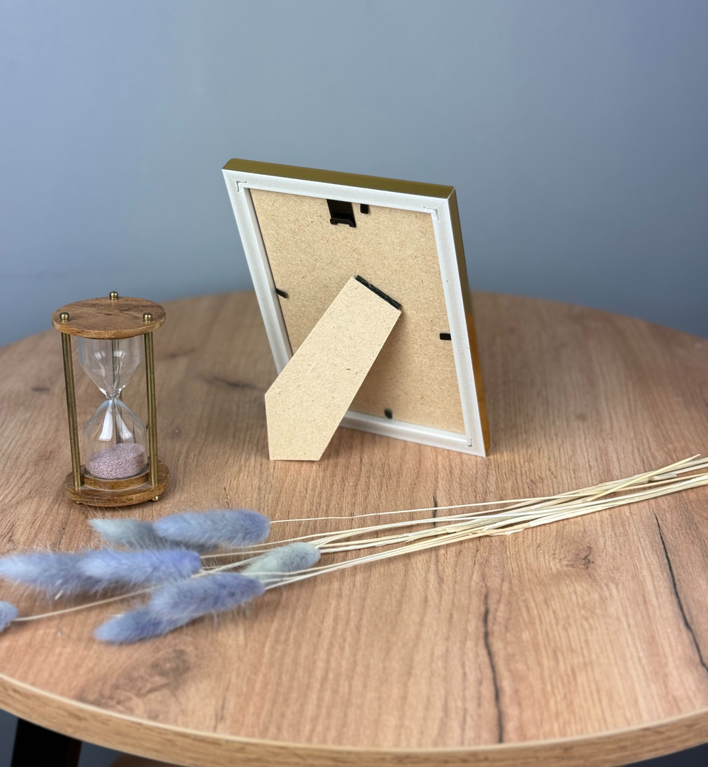 Фоторамка 10х15 см золотая, без фактуры, арт. 1015.127263