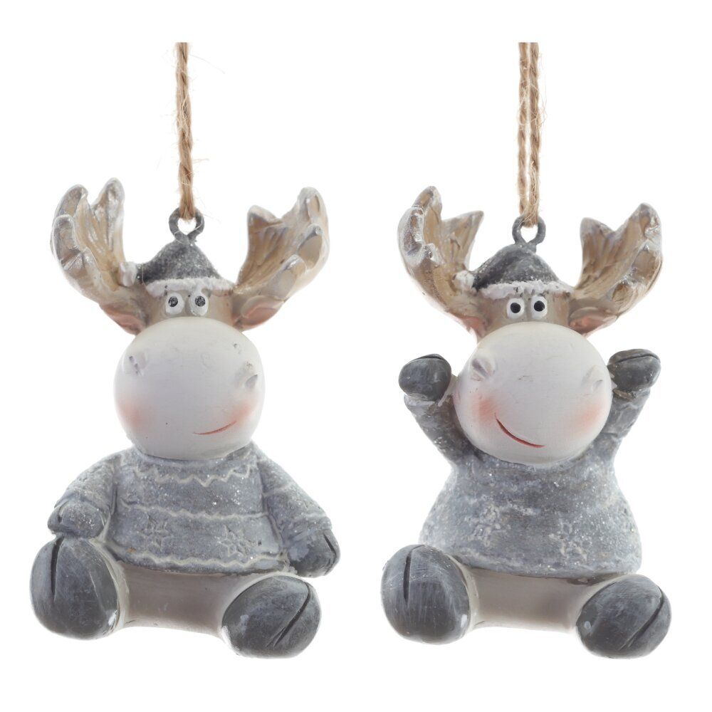 GAEM Фигурка декоративная подвесная "Олень", L4 W4 H5 см, 2в.