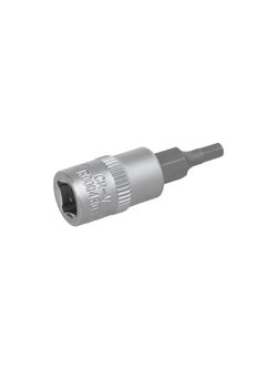 Головка 1/4" со вставкой HEX H3 L=38, на холдере ARNEZI R0004303