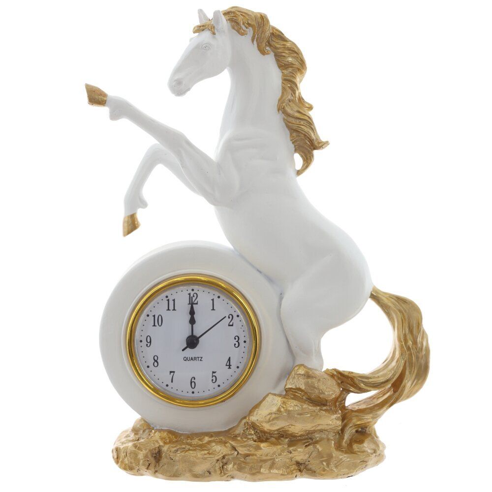 GAEM Фигурка декоративная "Лошадь" с часами (AAAx1 н/п), L16 W7,5 H23 см