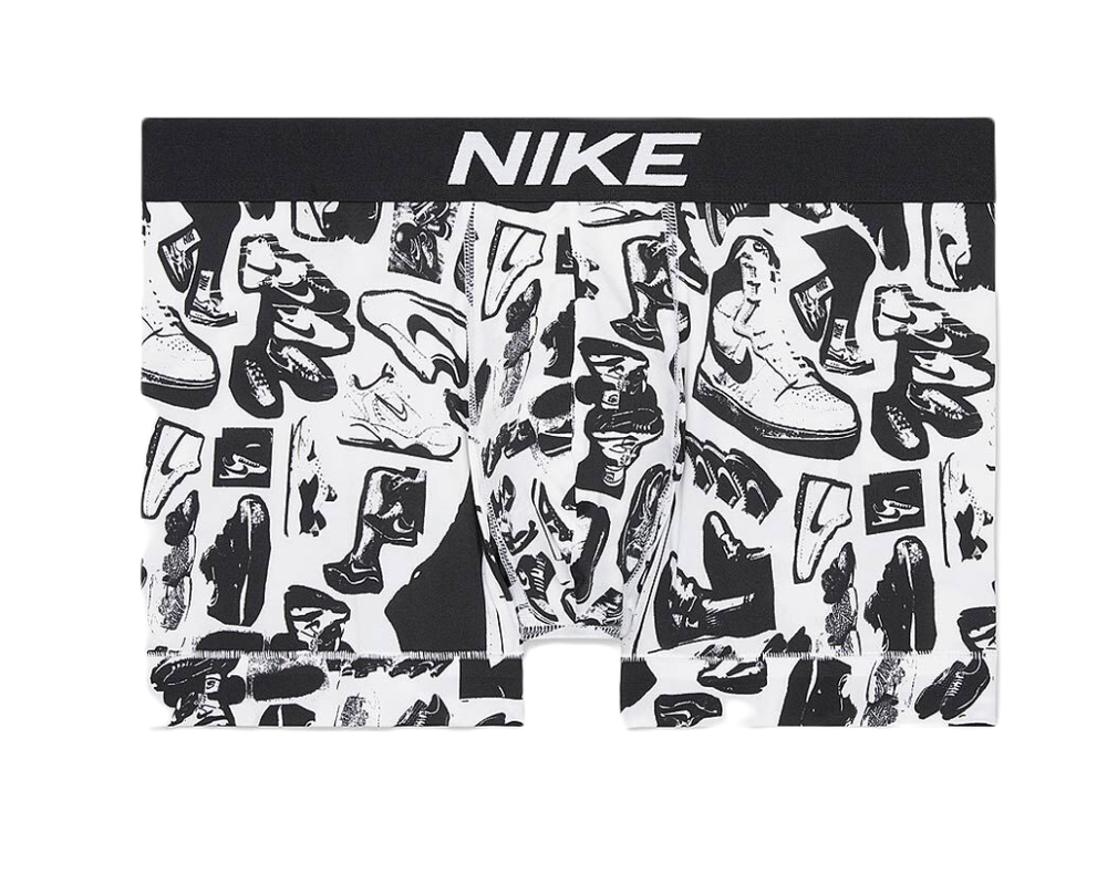 Боксерки теннисные Nike Dri-Fit Essential Micro Trunk 1P - sneaker photo print - Multikolor