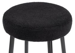 Барный стул Plato black fabric