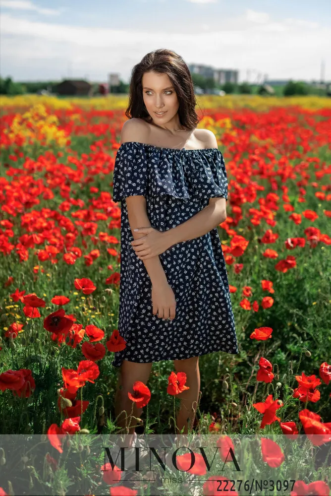 Платье 3097-синий Minova