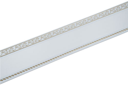 Планка ПВХ Есенин МАГЕЛЛАН 7см 25м Золото/Белый(Бленда)