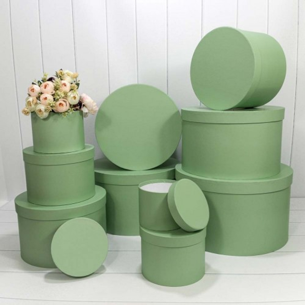 Коробка 42.1х25.2 см Набор 10 шт (Зеленый)